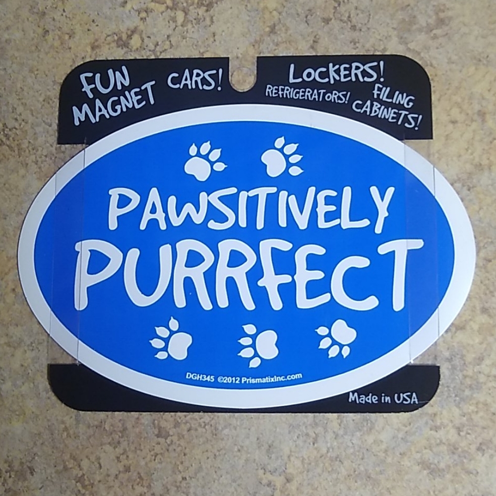 Pawsitively Purrfect Cat Magnet New